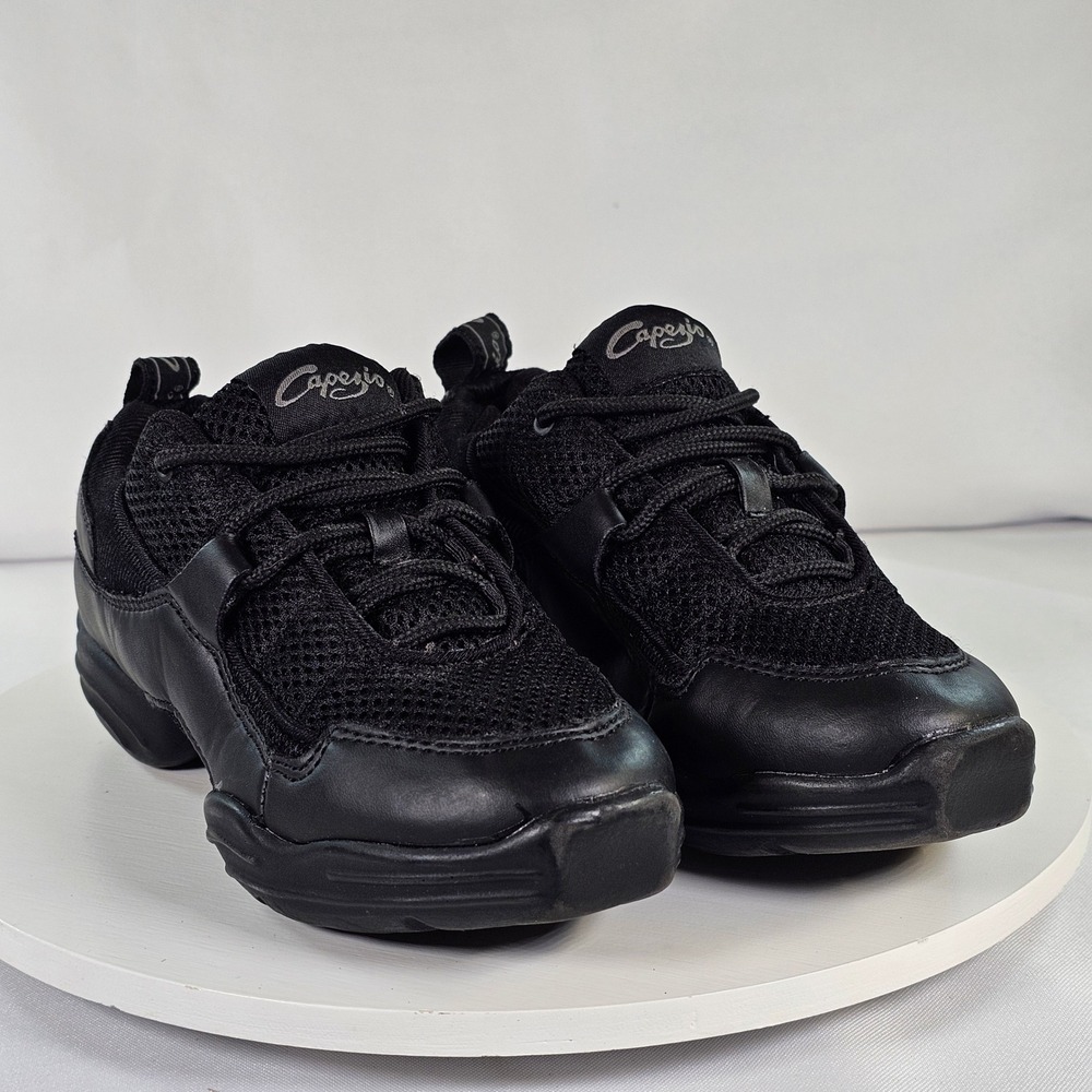 Capezio DS11 Fierce Dansneaker‎ Black Split Sole Dance Sneakers Womens 4.5